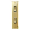 2 Gang 20 Amp 2 Way Architrave Light Switch: Black Insert