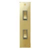 2 Gang 20 Amp 2 Way Architrave Light Switch: White Insert