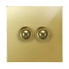 2 Gang Retractive Push Button Switch