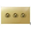 3 Gang Retractive Push Button Switch