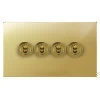 4 Gang 20 Amp 2 Way Toggle Light Switches