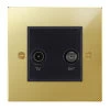 TV-Satellite Outlet: Black Insert