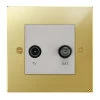 TV-Satellite Outlet: White Insert