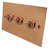 3 Gang 20 Amp 2 Way Toggle (Dolly) Light Switches