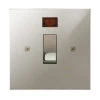 20 Amp Double Pole Switch: Black Trim