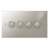 4 Gang 100W 2 Way LED (Trailing Edge) Dimmer (Min Load 1W, Max Load 100W)