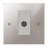 1 Gang Satellite Socket Outlet: White Insert