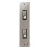 2 Gang 20 Amp 2 Way Switch: Black Insert