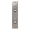 2 Gang 20 Amp 2 Way Switch: White Insert