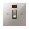 20 Amp Double Pole Switch: Black Trim