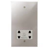 Shaver Socket Outlet 110 | 240 Volts: White Insert