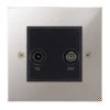 TV-Satellite Outlet: Black Insert