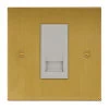 1 Gang Master Telephone Socket: White Insert