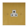 1 Gang 2 Amp Round Pin Socket: White Insert