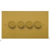 4 Gang 100W 2 Way LED (Trailing Edge) Dimmer (Min Load 1W, Max Load 100W)