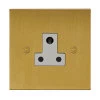 1 Gang 5 Amp Round Pin Socket: White Insert