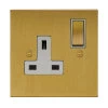 1 Gang 13 Amp Plug Socket: White Insert