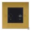 TV-Satellite Outlet: Black Insert