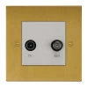 TV-Satellite Outlet: White Insert