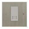 1 Gang Master Telephone Socket: White Insert