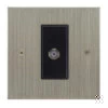 1 Gang Satellite Socket Outlet: Black Insert