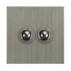 2 Gang Retractive Push Button Switch