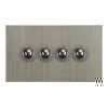 4 Gang Retractive Push Button Switch