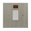 45 Amp Double Pole Switch with Neon: White Insert