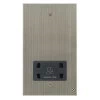 Shaver Socket Outlet 110 | 240 Volts : Black Trim Executive Square Satin Nickel Shaver Socket