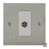 1 Gang Satellite Socket Outlet: White Insert