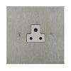 1 Gang 2 Amp Round Pin Socket: White Insert