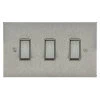 3 Gang 20 Amp 2 Way Switch: White Insert