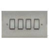 4 Gang 20 Amp 2 Way Switch: White Insert