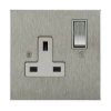 1 Gang 13 Amp Plug Socket: White Insert