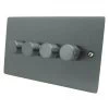 Elite Flat Satin Chrome LED Dimmer - 1