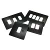 Flat Grid Matt Black Grid Plates - 2