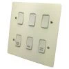 Flat Grid Matt White Grid Plates - 5