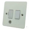 13 Amp Switched Fused Spur with Flex Outlet : White Trim