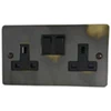 Double 13 Amp Socket - Black