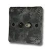 TV | Satellite Socket - Black Trim