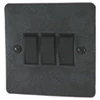 3 Gang 2 Way 10 Amp Switches - Black