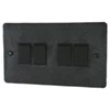 4 Gang 2 Way 10 Amp Switches - Black