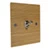More information on the Flat Wood Oak / Satin Stainless Flat Wood Veneer Intermediate Toggle (Dolly) Switch