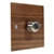 1 Gang 250W Fan Control Flat Wood Walnut / Satin Stainless Fan Controller