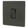 1 Gang 2 Way 10 Amp Switch - Black Trim