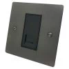 1 Gang Telephone Master Socket - Black Trim