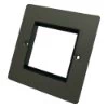 2 Modules - Single Modular Plate for 2 Modules - Black Trim