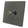 TV | Satellite Socket - Black Trim