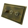 3 Gang Blank Switch Plate (No Switches or Dimmers) - Please select your combination of 3 switches or dimmers from the items below.
