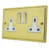 Double 13 Amp Socket - White Trim